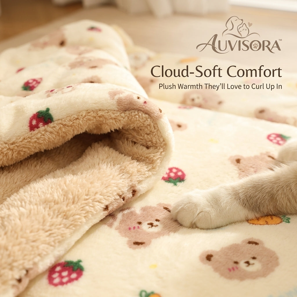 𝑨𝑼𝑽𝑰𝑺𝑶𝑹𝑨™ PlushCloud Reversible Pet Blanket