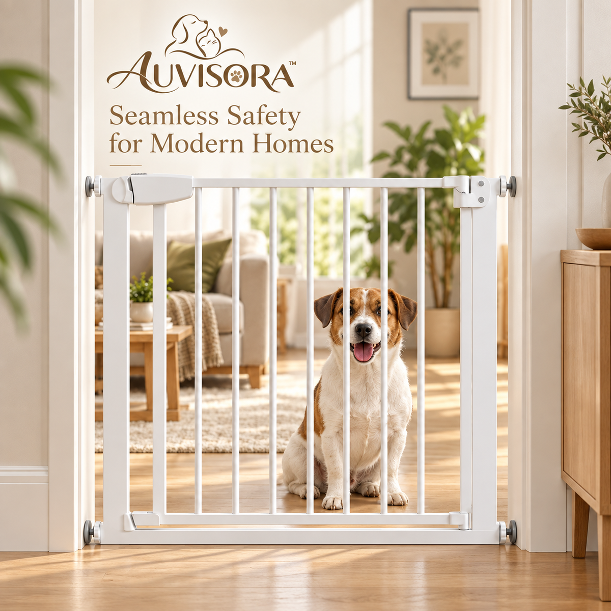 𝑨𝑼𝑽𝑰𝑺𝑶𝑹𝑨™ SecureGate No-Drill Pet Barrier