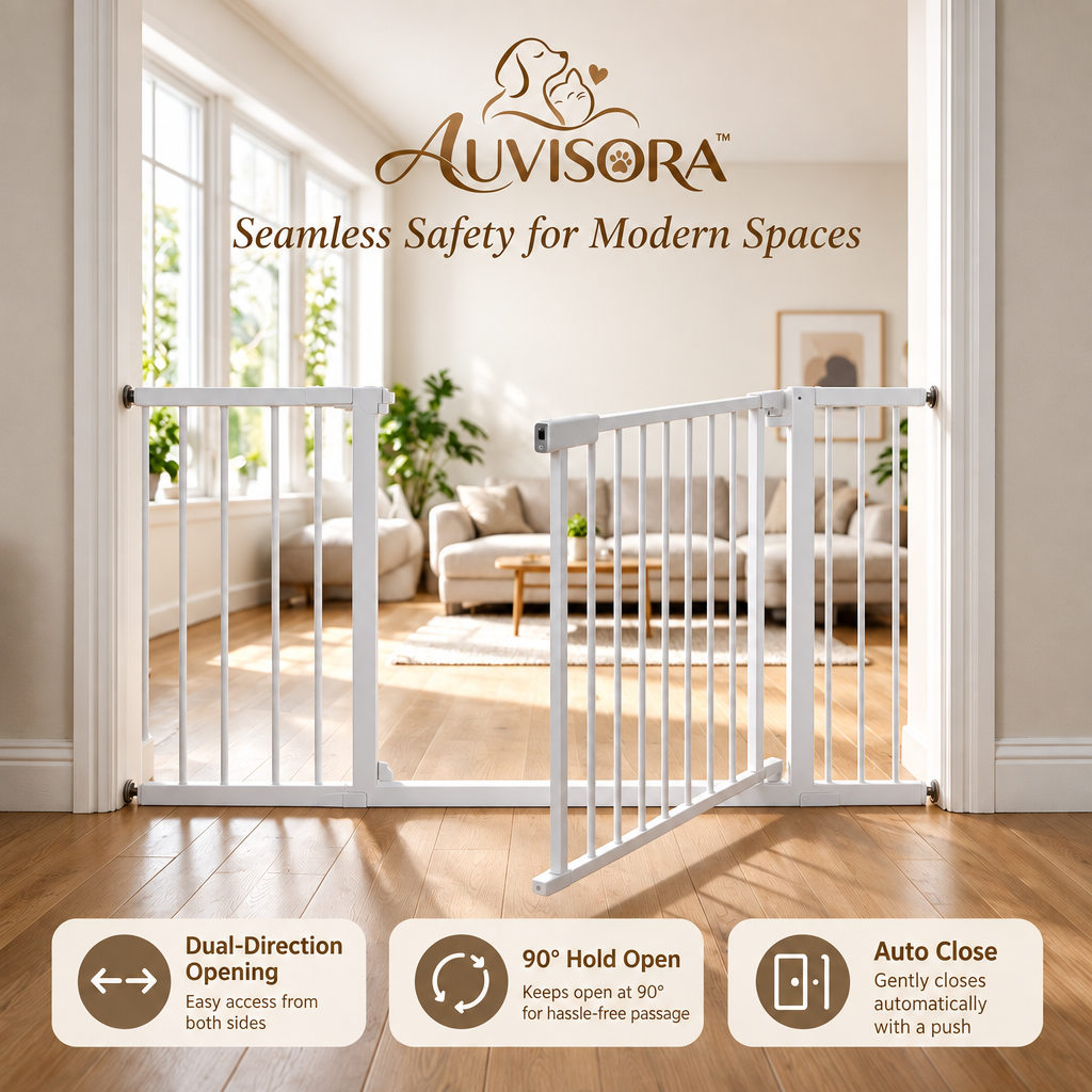 𝑨𝑼𝑽𝑰𝑺𝑶𝑹𝑨™ SecureGate No-Drill Pet Barrier