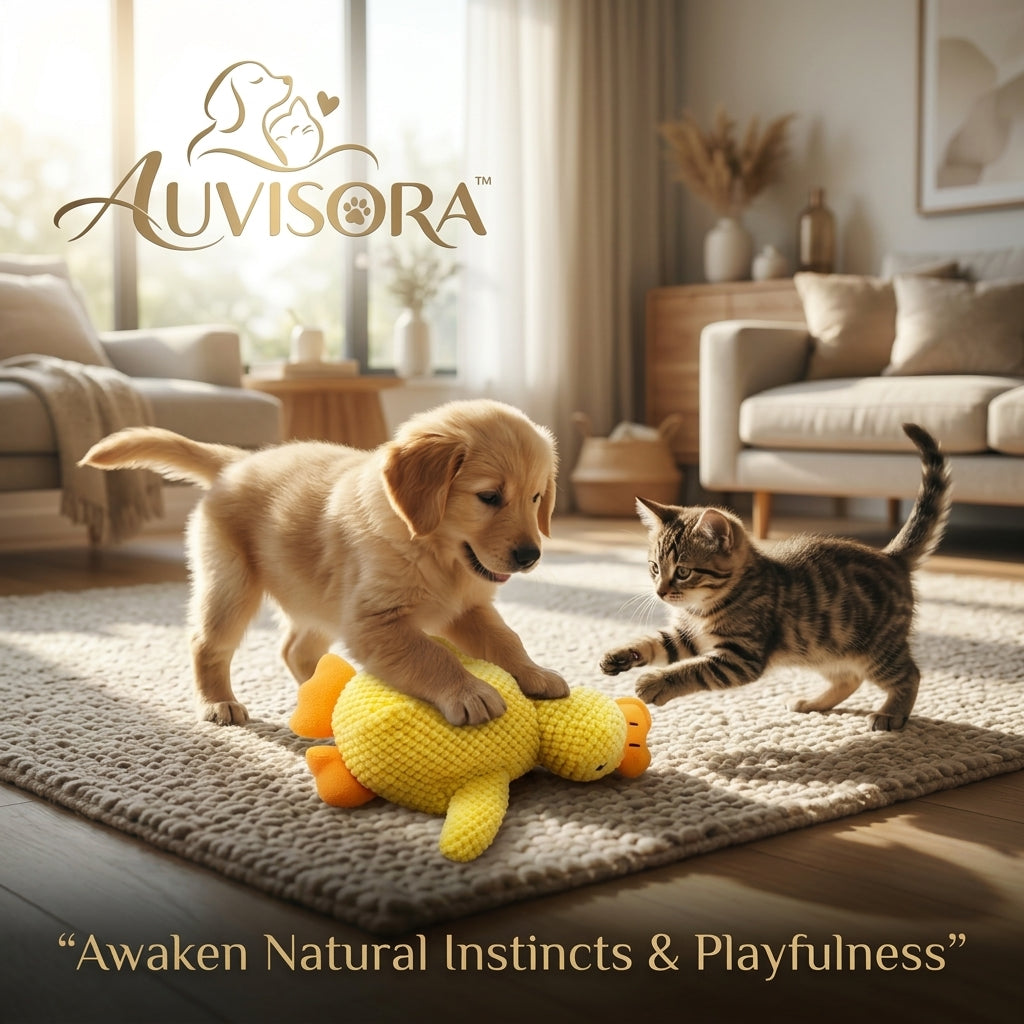 𝑨𝑼𝑽𝑰𝑺𝑶𝑹𝑨™ CrinkleDuck Interactive Cat Toy