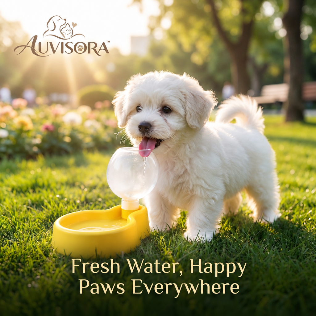 𝑨𝑼𝑽𝑰𝑺𝑶𝑹𝑨™ HydrateGo Portable Pet Water Dispenser