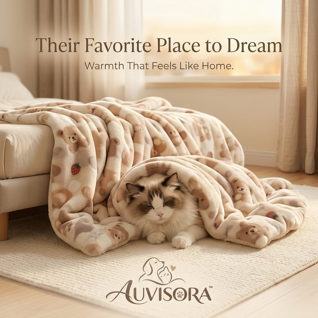 𝑨𝑼𝑽𝑰𝑺𝑶𝑹𝑨™ PlushCloud Reversible Pet Blanket