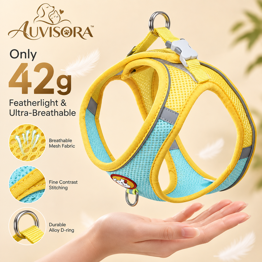 𝑨𝑼𝑽𝑰𝑺𝑶𝑹𝑨™ BreezeMesh Comfort Pet Harness