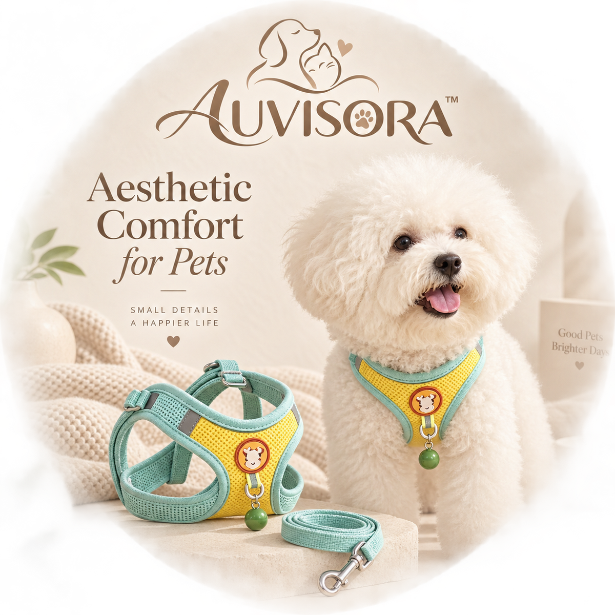 𝑨𝑼𝑽𝑰𝑺𝑶𝑹𝑨™ BreezeMesh Comfort Pet Harness
