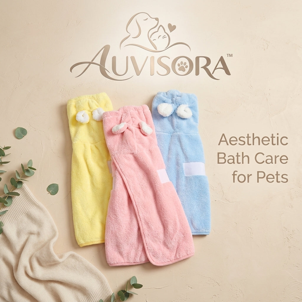 𝑨𝑼𝑽𝑰𝑺𝑶𝑹𝑨™ DryMax Wearable Pet Bathrobe
