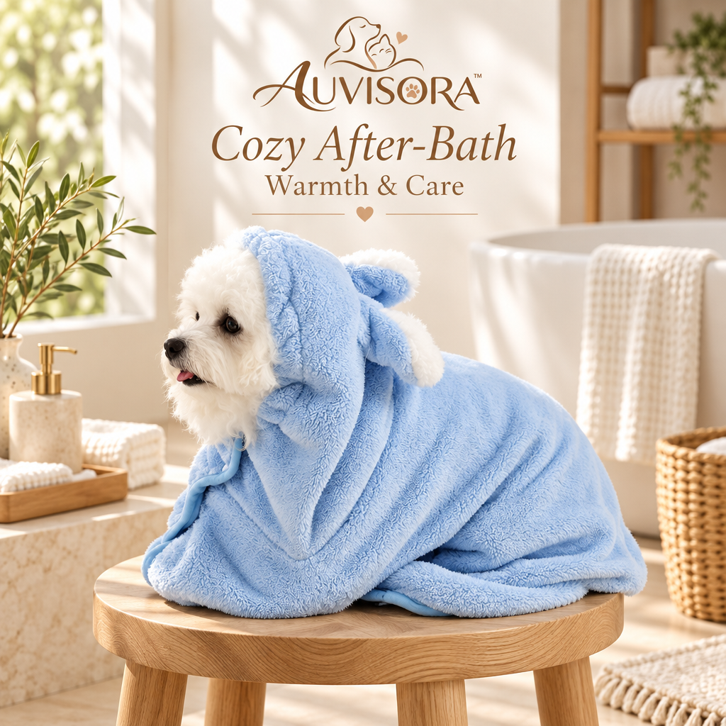 𝑨𝑼𝑽𝑰𝑺𝑶𝑹𝑨™ DryMax Wearable Pet Bathrobe
