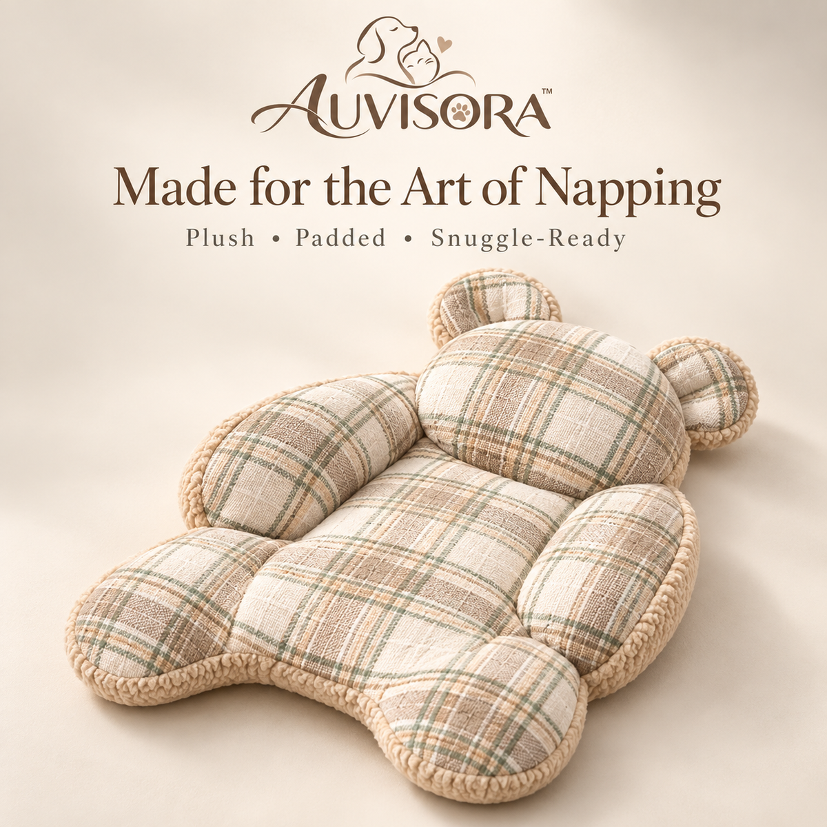 𝑨𝑼𝑽𝑰𝑺𝑶𝑹𝑨™ SnuggleBear Pet Headrest Pillow